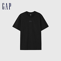 Gap 男女春季圆领短袖T恤 885843 黑色 L