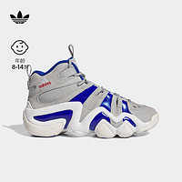 adidas CRAZY 8中帮休闲篮球鞋男大童阿迪达斯三叶草 灰/蓝 35.5(215mm)