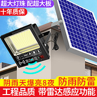 雷迪朗 2024新款太阳能户外庭院灯家用屋内防水新型农村感应照明led路灯