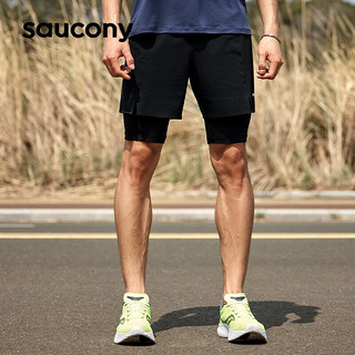 百亿补贴：saucony 索康尼 运动短裤男裤夏季新款专业跑步短裤运动裤透气短裤