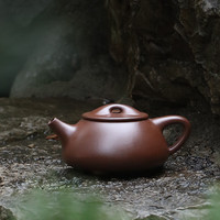 藏壶天下 宜兴紫砂壶名家纯手工茶壶紫砂茶具家藏老紫泥景舟石瓢壶 250ml