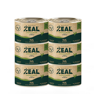 ZEAL 猫罐头 营养主食湿粮罐头 170g*6 鸡肉味