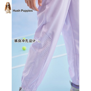 暇步士（Hush Puppies）童装儿童长裤男童女童夏季经典裤子轻薄简约舒适 云霞紫A款 120cm