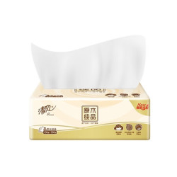清风 原木抽纸卫生纸面巾纸纸抽亲肤囤货整箱装320张30包 4层 80抽*30包