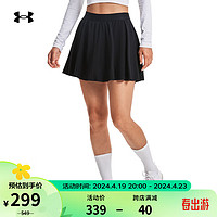 安德玛 UNDERARMOUR）女子训练运动裤裙1383582 黑色001 L