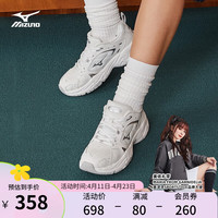 美津浓（MIZUNO）【TRAINER 2K】男女运动鞋春秋厚底时尚老爹鞋千禧经典复古休闲鞋 05/白/银灰 44