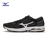 美津浓（MIZUNO）【WAVE STREAM2】女慢跑鞋缓震稳定耐磨运动跑步鞋 11/黑色/白色（女） 36