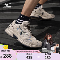 美津浓（MIZUNO）【SPEED 2K】运动鞋透气跑鞋厚底老爹鞋子男女缓震舒适跑步鞋 15/幻想灰/咖啡色/藏蓝 37