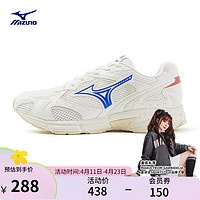 美津浓（MIZUNO）【SPEED 2K】运动鞋透气跑鞋厚底老爹鞋子男女缓震舒适跑步鞋 08/棉白/笋色/蓝/红 42