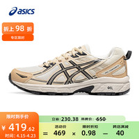 亚瑟士ASICS跑步鞋女鞋网面透气运动鞋越野跑鞋 GEL-VENTURE 6 白色/米色 37
