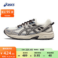 ASICS 亚瑟士 跑步鞋女鞋网面透气运动鞋越野跑鞋 GEL-VENTURE 6 奶白色/灰色 38