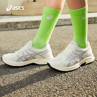 亚瑟士ASICS女鞋舒适透气跑步鞋缓震回弹跑鞋运动鞋 GEL-CONTEND 4 白色/灰色 37