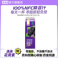 百亿补贴：bosun 宝桑园 桑葚汁946ml*2盒NFC果汁100%无添加健康广东农科院花青素