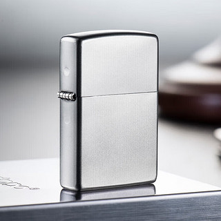 ZIPPO 之宝 美国原装煤油防风打火机铬缎纱205芝宝专柜刻字生日礼物简薇 205光板（单机）