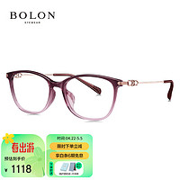 BOLON 暴龙 眼镜近视光学镜眼镜框可配度数 BH5009B59框+优可视变色1.60