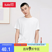 Baleno 班尼路 男士圆领短袖T恤 88002289 漂白 M