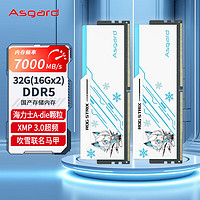 Asgard 阿斯加特 32GB(16GBx2)套 DDR5 7000 台式机内存 吹雪马甲 海力士A-die颗粒