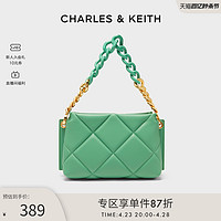 CHARLES & KEITH CHARLES＆KEITH春夏女包CK2-20671477-1女士菱格链条手提单肩包