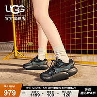 UGG 春季新款男女同款舒适厚底圆头系带撞色运动休闲鞋 1152734