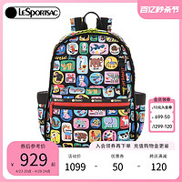 LeSportsac 乐播诗2024新款逗鸭联名双肩包100只动物大容量背包