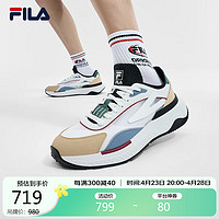 FILA 斐乐 男鞋开拓者老爹鞋运动鞋2024夏时尚厚底休闲鞋 42