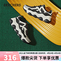 SKECHERS 斯凯奇 老爹鞋舒适啵啵熊运动休闲鞋149893 黑色/白色/灰色/BKWG 36