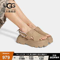 UGG 夏季新款女士舒适休闲厚底可调式束带搭扣设计时尚凉鞋1156430