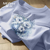 Mofeel 菲尔 真维斯集团Mofeel纯棉短袖t恤女2024新款夏季爆款女士设计感衣服