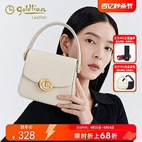 goldlion 金利来 2024新款盒子包轻奢斜挎包小众设计小方包洋气单肩手提包女