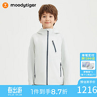 moodytiger 儿童软壳冲锋衣24年春季男女童防水户外运动外套