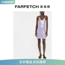 paco rabanne [Final Sale]Paco Rabanne女士V领亮片迷你连衣裙FARFETCH发发奇