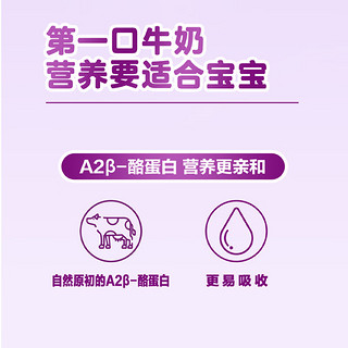 现代牧业三只小牛A2β-酪蛋白纯牛奶 200ml*10盒 礼盒装 原生蛋白质7.2g A2β-酪蛋白纯牛奶 200ml*10