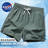 NASA MARVEL 短裤男士夏季百搭短裤 61260军绿色 2XL