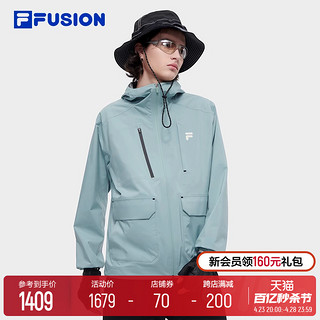 FILA 斐乐 王星越同款 FILA FUSION斐乐潮牌运动外套男2024夏季新款户外夹克