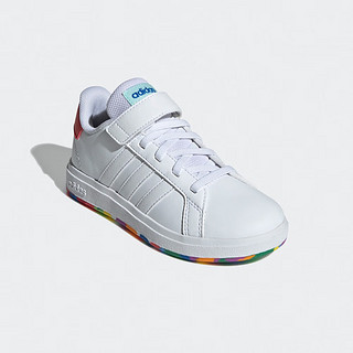 adidas GRAND COURT 2.0休闲运动鞋小白鞋男小童阿迪达斯轻运动 白色/红色 30(180mm)