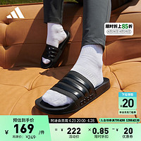 adidas ADILETTE SHOWER休闲实用舒适拖鞋男女阿迪达斯轻运动 黑色 42