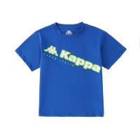 KAPPA KIDS2024儿童休闲短袖男女童短袖背中大童夏季休闲T恤   蓝色 140
