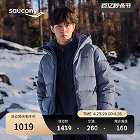 Saucony索康尼官方正品男子冬季保暖羽绒服防风户外炫彩时尚个性