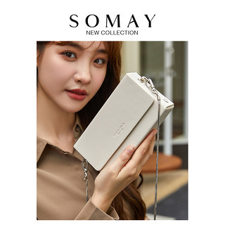 Somay 链条包包女式2024新款夏季百搭单肩斜挎包小众设计夏天手机女包小