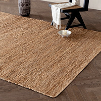 视觉味道 地毯客厅沙发毯进口黄麻现代简约乡村新中式手工MO-01  200*290cm