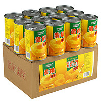 伊寻园 黄桃罐头正品整箱12罐装*425克烘焙专用砀山特产新鲜糖水水果罐头