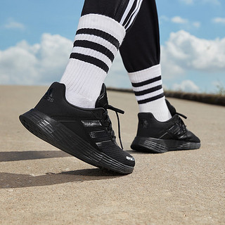 adidas DURAMO SL训练备赛轻盈跑步运动鞋女子阿迪达斯 黑色 40(245mm)