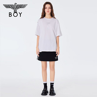 BOY LONDON【神凰羽翼】春夏2024T恤潮流羽毛翅膀时尚短袖N01803 黑色 XL