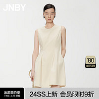 JNBY【成人礼】24夏连衣裙气质优雅简约无袖X型5O4G13570 748/浅豆黄 L