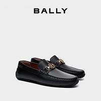 BALLY 巴利 24春夏Pilot黑色皮革男士驾驶鞋6306567 黑色