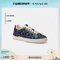 COACH 蔻驰 男士经典标志丹宁布LOWLINE低帮运动鞋