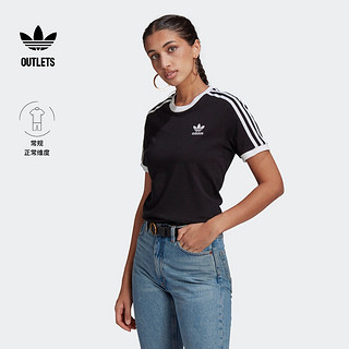 adidas 阿迪达斯 官方outlets阿迪达斯三叶草女经典舒适运动上衣圆领短袖T恤
