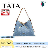 他她（TATA）2024夏时尚休闲通勤托特包女X3327BX4 兰色 F