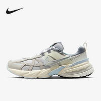 NIKE 耐克 女鞋V2K RUN白灰蓝低帮复古厚底老爹鞋慢跑鞋FZ3596-072 37.5