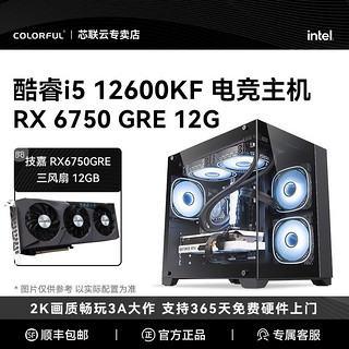 i5 12600KF/RX6750GRE 12G猎鹰 电竞游戏电脑主机DIY组装机